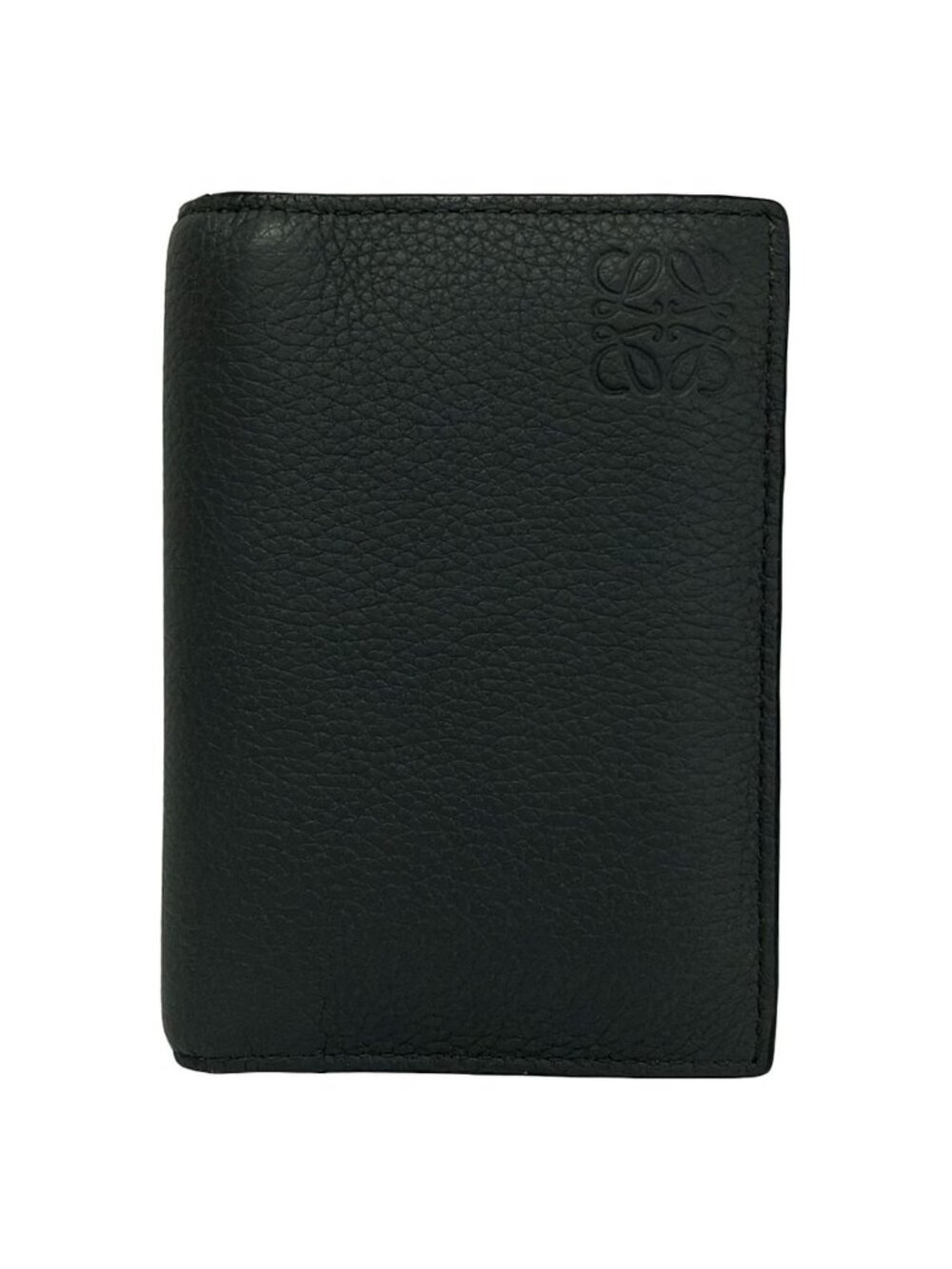 Loewe Card Case Dark Gray Leather